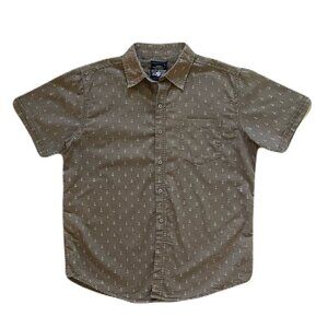 Red Rhino Clothing Co Button Down Nautical Short Sleeve Mens Large